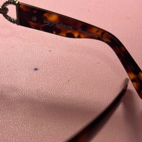 Brighton Brown and Gold Tortoise Chain Sunglasses